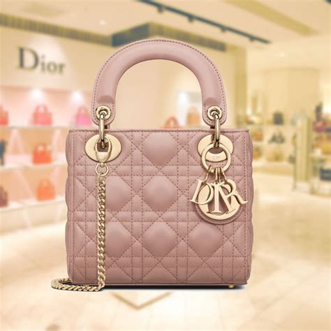 mini blush lady dior|Dior mini bag blush.